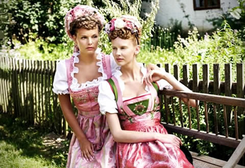 Dirndl and Trachten - National costumes and Fashion trends - Bavarian fashion and style (Pic by Sportalm)