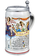 Landlords Stein Oktoberfest - Collector's bumper with engraved tin lid