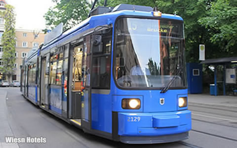The way to Theresienwiese - Take the Public transport - Tram to the Oktoberfest Munich