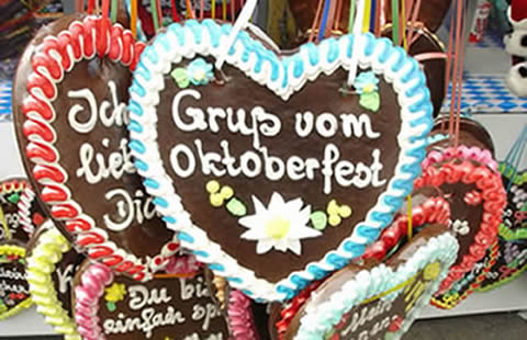 Lebkuchenherzen und Shopping Ideen - Oktoberfest Souvenirs
